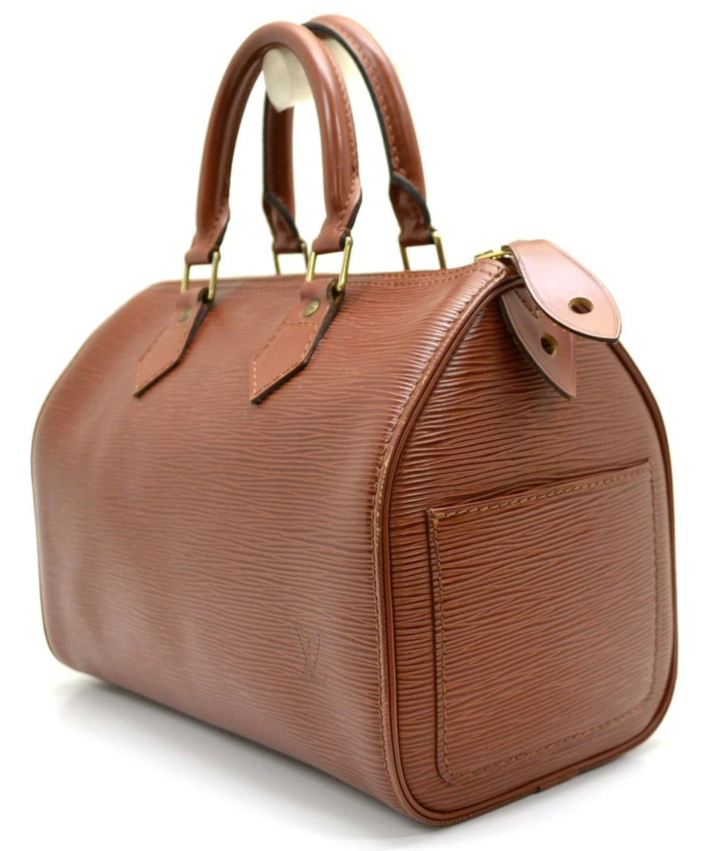 Louis Vuitton Speedy Boston Handbag Kenya Bag Brown Epi